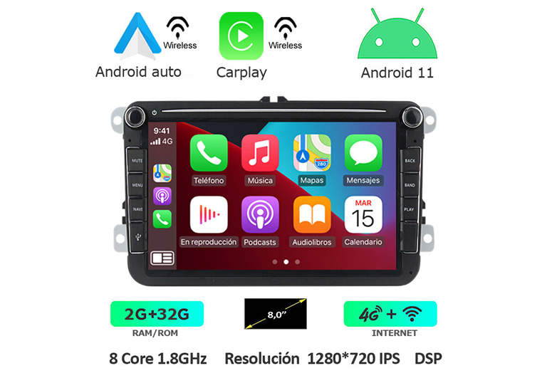Imagen del producto EQUIPO MULTIMEDIA 2DIN OEM