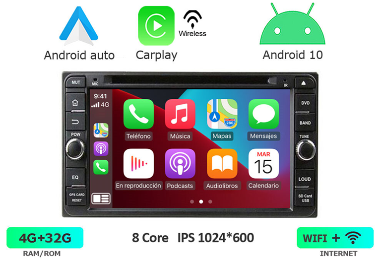 Imagen del producto EQUIPO MULTIMEDIA 2DIN OEM
