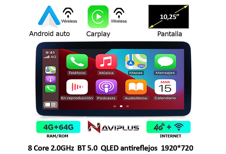 Imagen del producto EQUIPO MULTIMEDIA 2DIN OEM