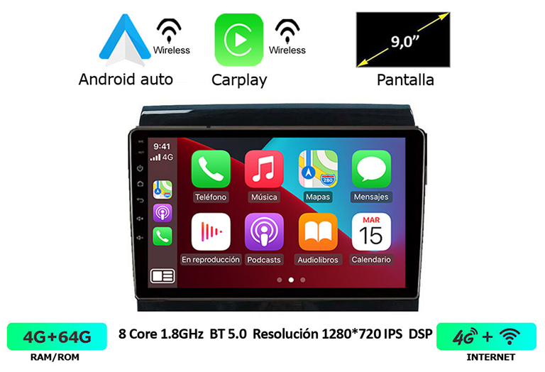 Imagen del producto EQUIPO MULTIMEDIA 2DIN OEM