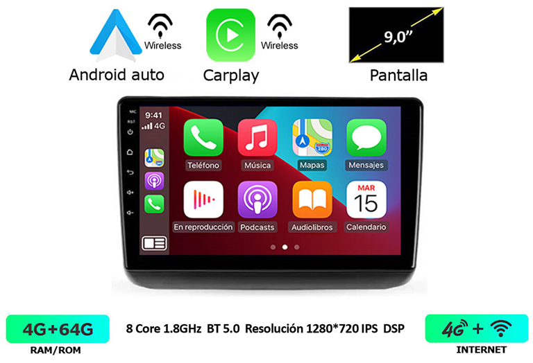 Imagen del producto EQUIPO MULTIMEDIA 2DIN OEM