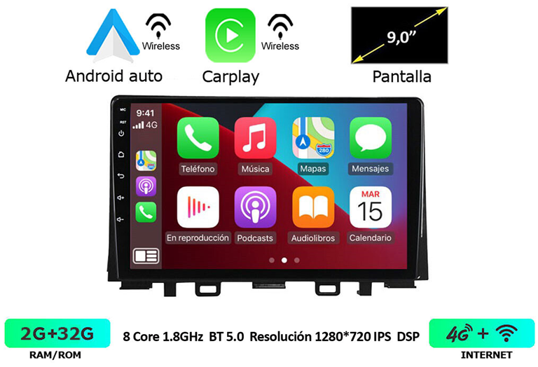 Imagen del producto EQUIPO MULTIMEDIA 2DIN OEM