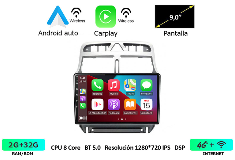 Imagen del producto EQUIPO MULTIMEDIA 2DIN OEM