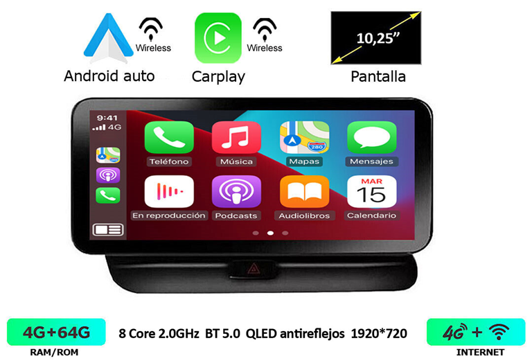 Imagen del producto EQUIPO MULTIMEDIA 2DIN OEM