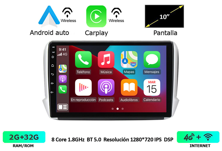 Imagen del producto EQUIPO MULTIMEDIA 2DIN OEM
