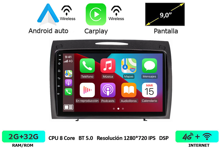 Imagen del producto EQUIPO MULTIMEDIA 2DIN OEM