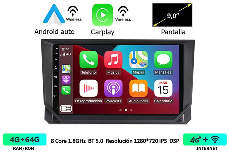 Imagen del producto EQUIPO MULTIMEDIA 2DIN OEM