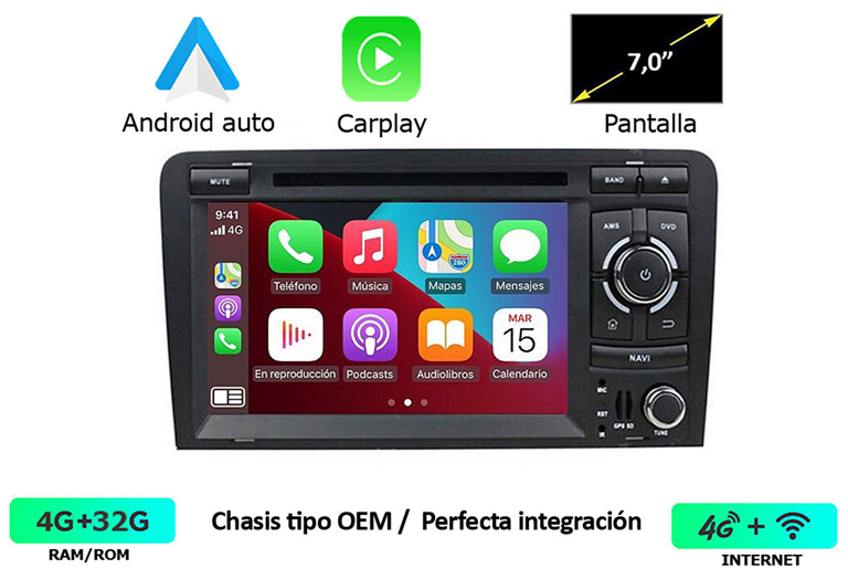 Imagen del producto EQUIPO MULTIMEDIA 2DIN OEM