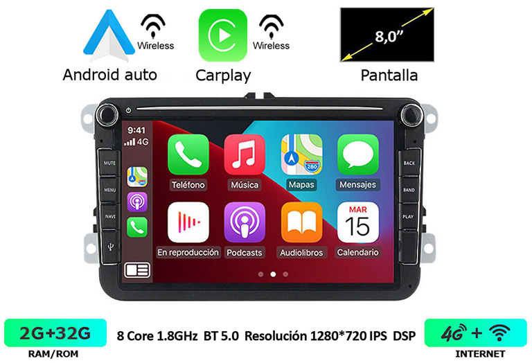 Imagen del producto EQUIPO MULTIMEDIA 2DIN OEM