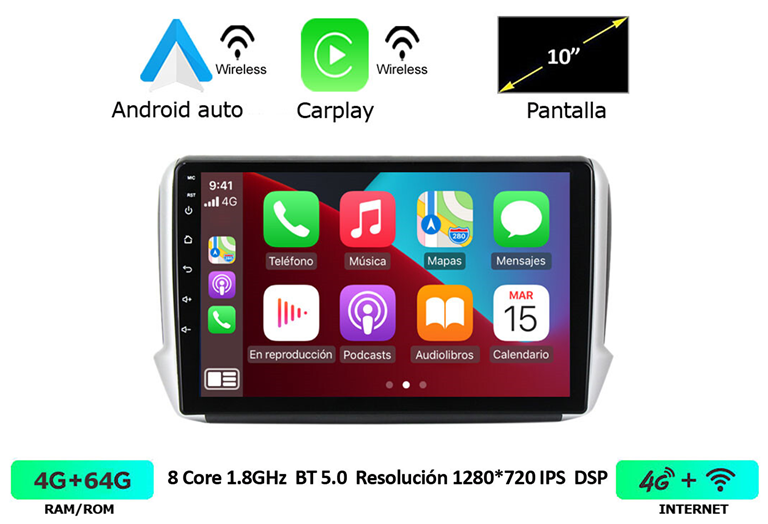 Imagen del producto EQUIPO MULTIMEDIA 2DIN OEM