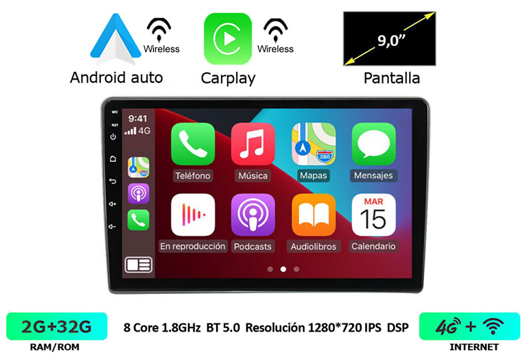 Imagen del producto EQUIPO MULTIMEDIA 2DIN OEM