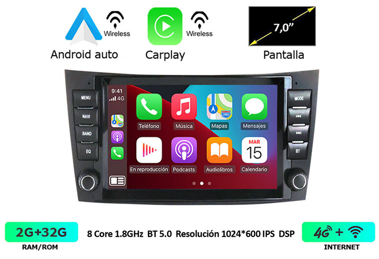 Imagen del producto EQUIPO MULTIMEDIA 2DIN OEM