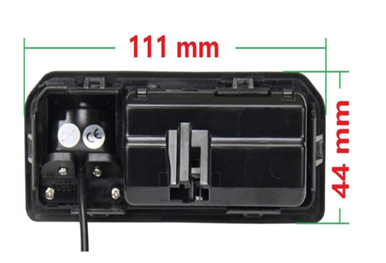 Imagen del producto CÁMARA PERSONALIZADA TRASERA UBICADA EN PORTÓN PARA GRUPO VAG
