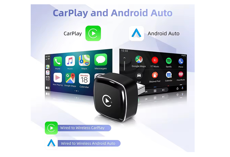 Imagen del producto ADAPTADOR USB APPLE CARPLAY & ANDROID AUTO INALÁMBRICO